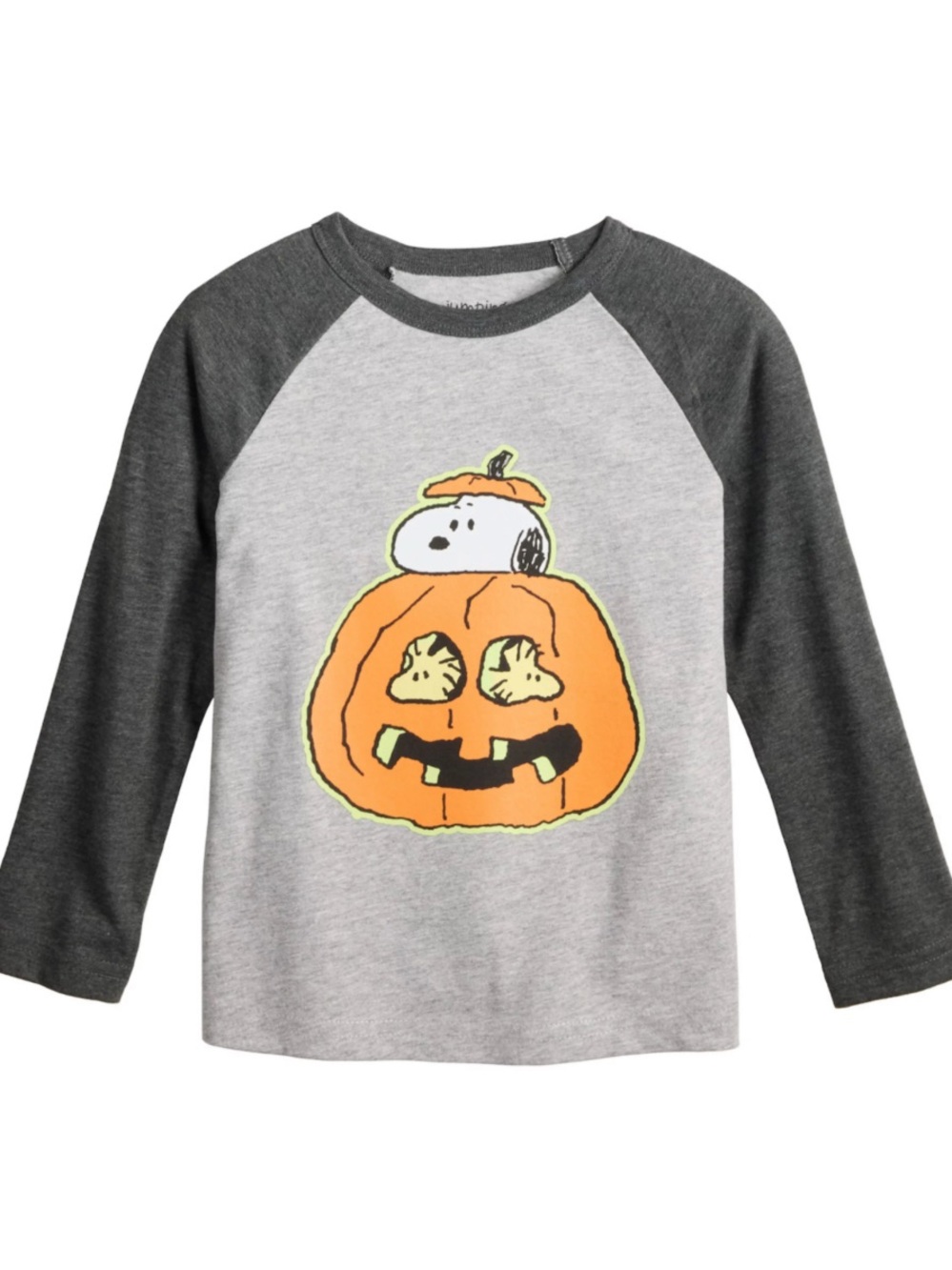 Jumping Beans snoopy Raglan Halloween Tee with Pumpkin Graphic size 12 months